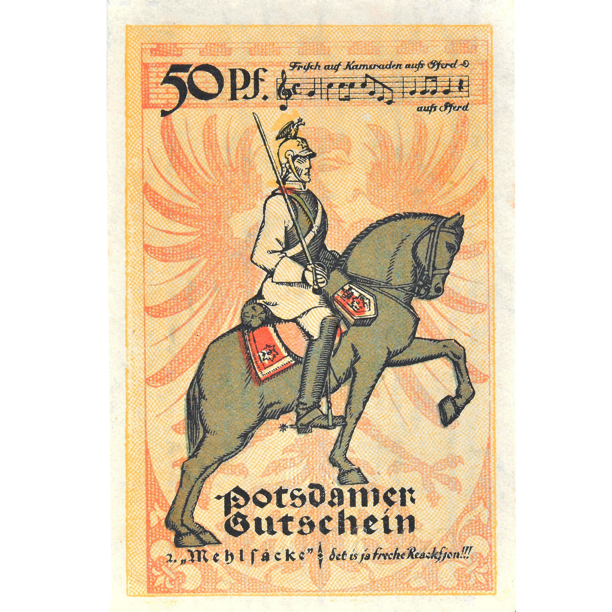Geldschein, Deutschland, Potsdam, 50 Pfennig, armée 1922-04-01, UNZ- Mehl:1069.1