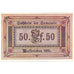 Banknot, Niemcy, Wasserleben, 50 Pfennig, Eglise, 1921, UNC(63), Mehl:1383.2