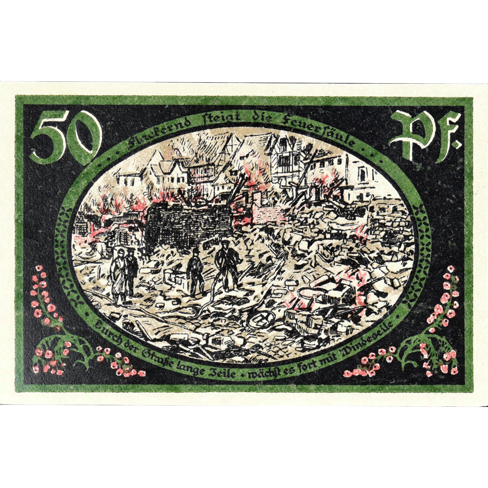 Geldschein, Deutschland, Wasungen, 50 Pfennig, ferme 1921 UNZ- Mehl:1384.1