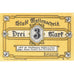 Banknot, Niemcy, Wattenscheid, 3 Mark, Usine, 1921, UNC(63), Mehl:1385.1