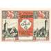Geldschein, Deutschland, Ziesar, 25 Pfennig, poterie, 1921, UNZ-, Mehl:1473.1