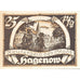 Geldschein, Deutschland, Hagenow, 25 Pfennig, Texte, 1921, VZ, Mehl:500.1