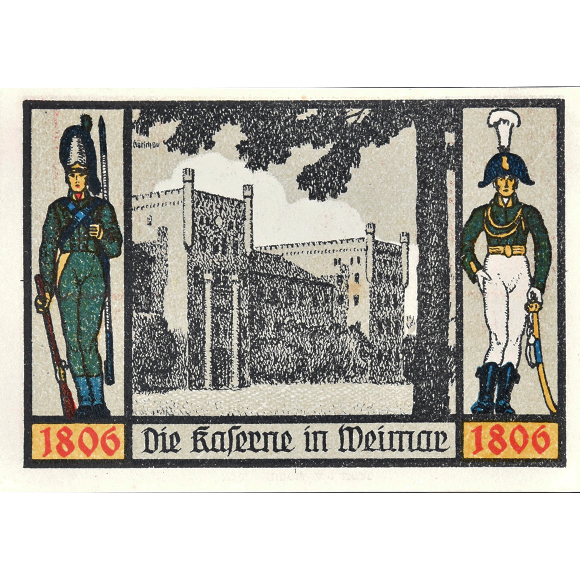 Geldschein, Deutschland, Jena, 1 Mark, Blason 1921-08-22, UNZ- Mehl:657.1a