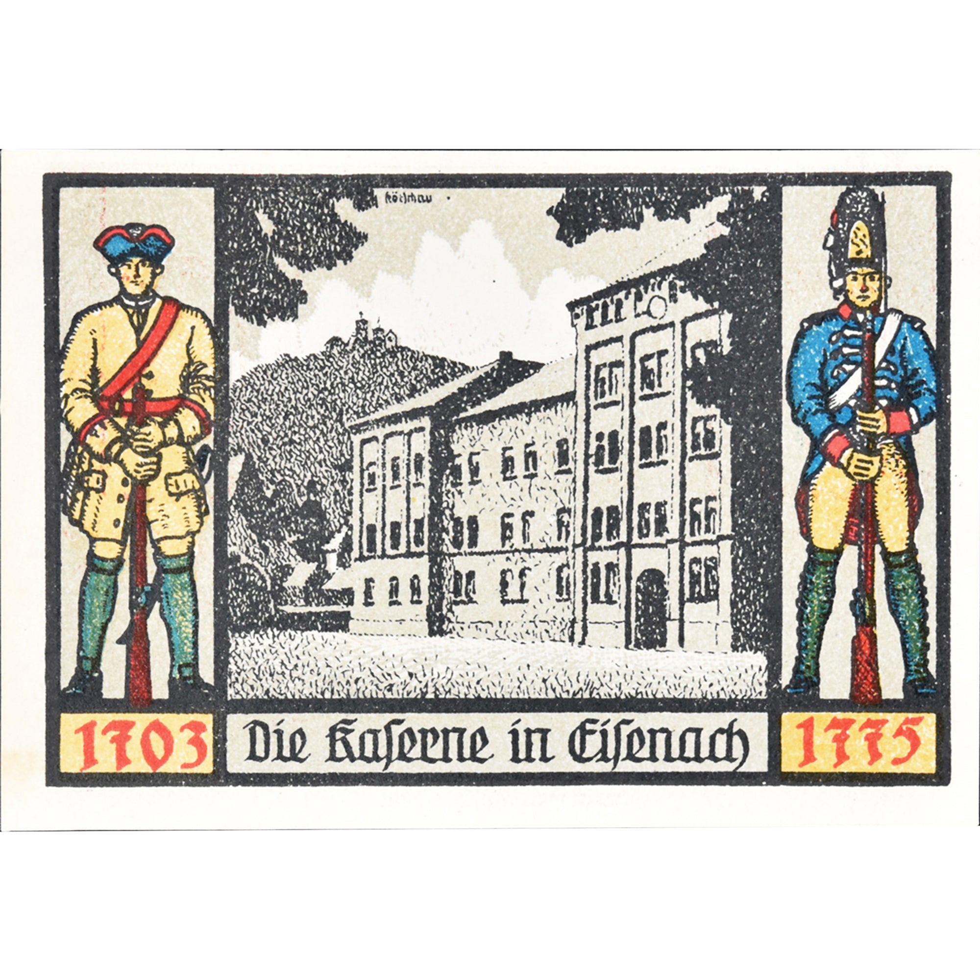Banknot, Niemcy, Jena, 1 Mark, Couronne, 1921, 1921-08-22, UNC(63), Mehl:657.1a