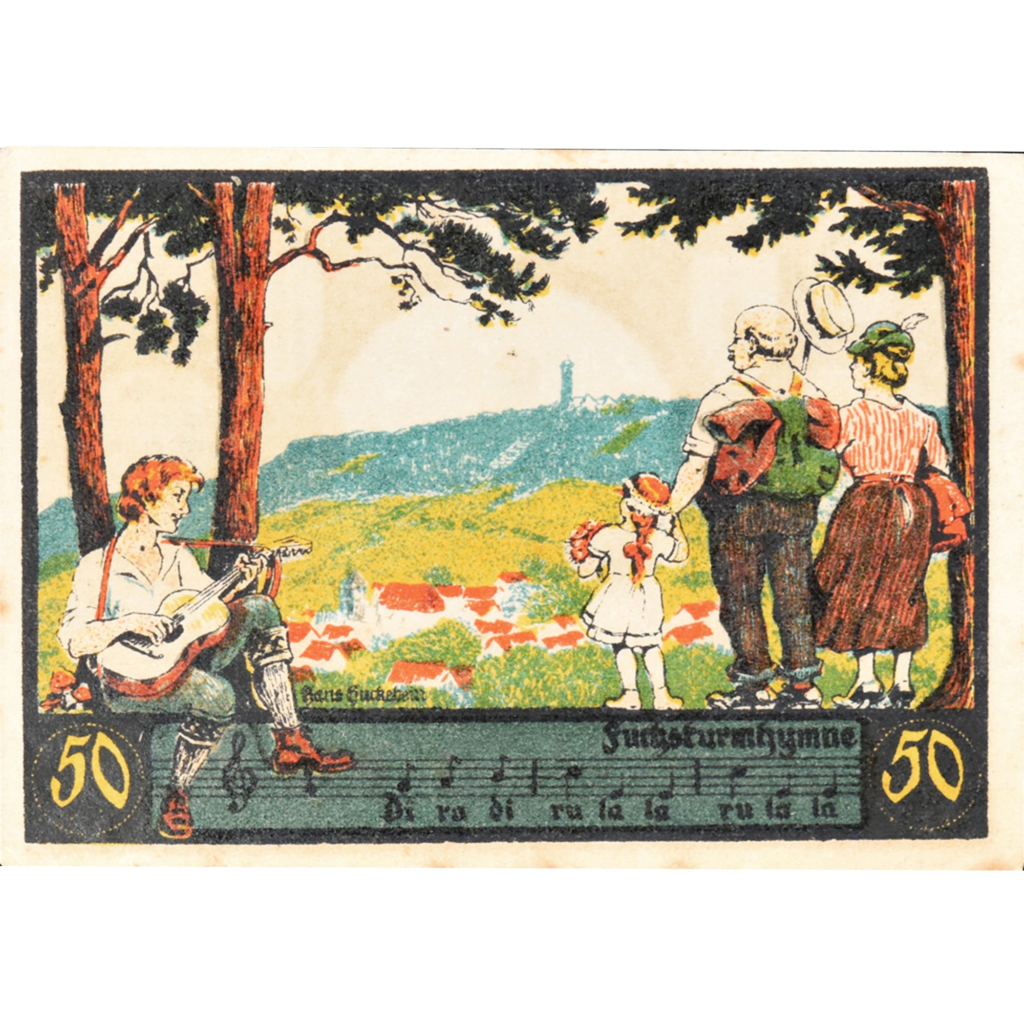 Geldschein, Deutschland, Jena, 50 Pfennig, personnage, 1921, VZ, Mehl:653.1a