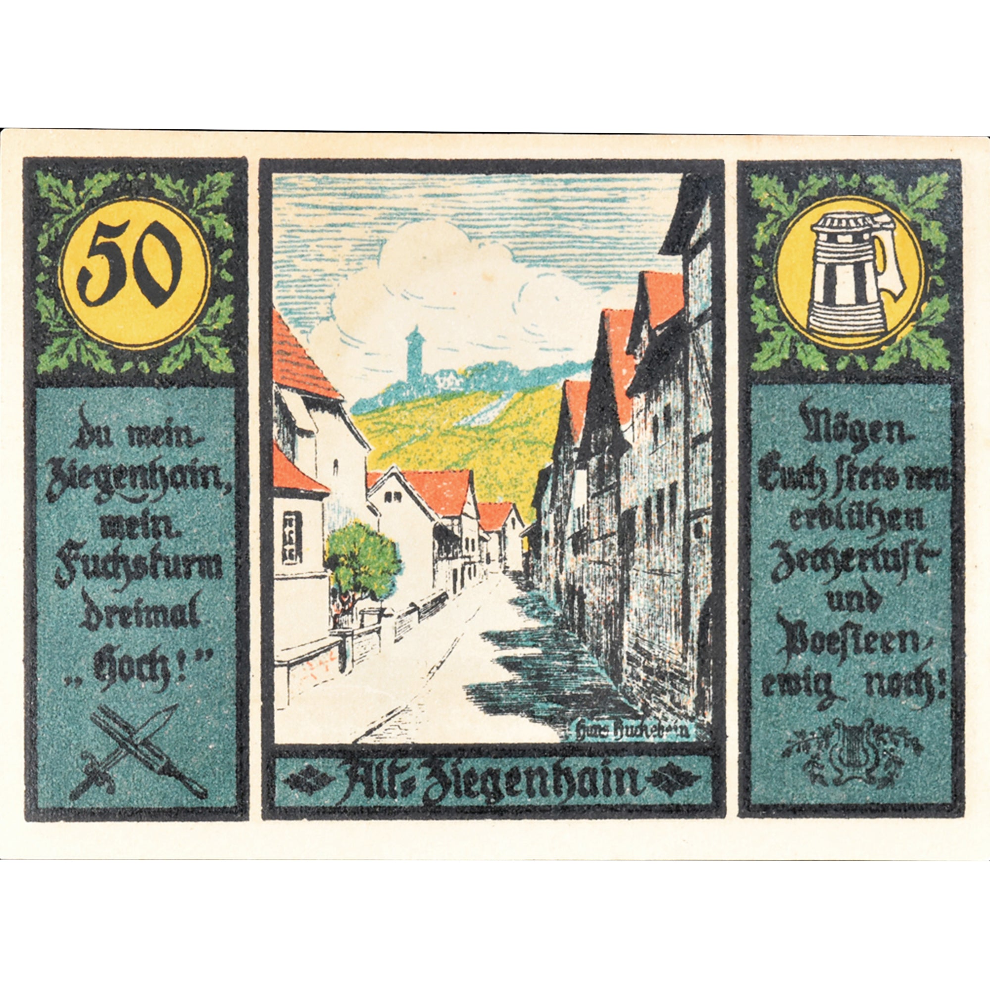 Banconote, Germania, Jena, 50 Pfennig, rue, 1921, SPL, Mehl:653.1a