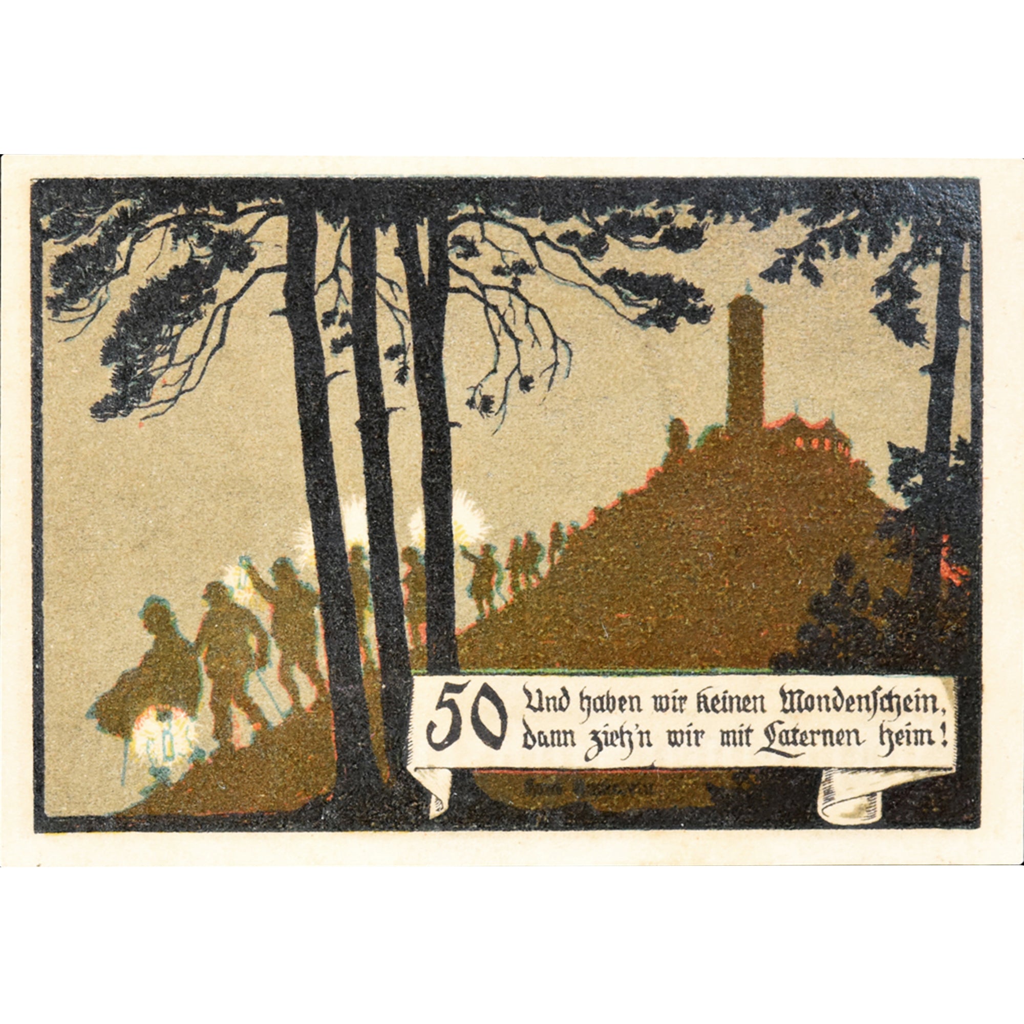Banknot, Niemcy, Jena, 50 Pfennig, nuit, 1921, UNC(63), Mehl:653.1a