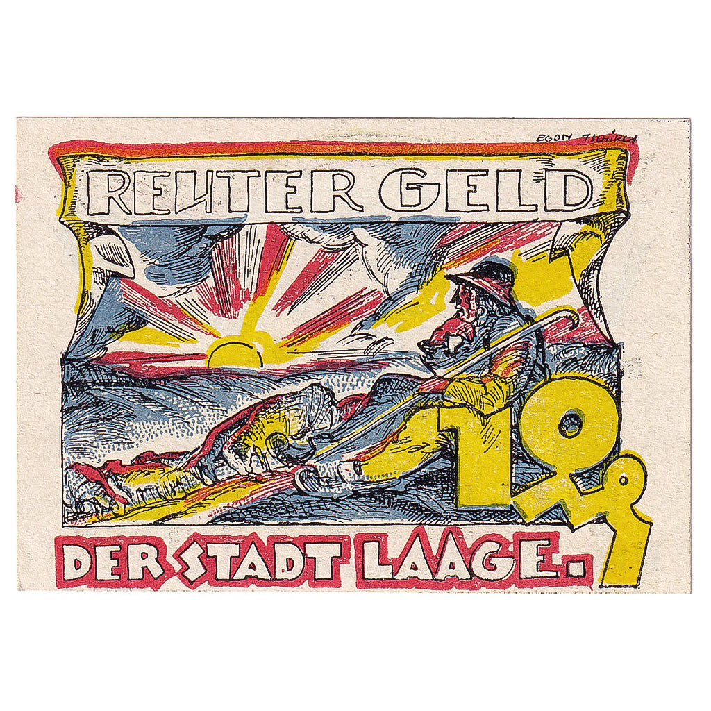 Geldschein, Deutschland, Laage, 10 Pfennig, paysage, 1922 UNZ- Mehl:FS 754.1