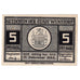 Banknot, Niemcy, Wunstorf, 5 Pfennig, rue, 1922 UNC(63) Mehl:FS 1458.2a