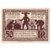 Geldschein, Deutschland, Paderborn, 50 Pfennig, cathédrale 1921 UNZ- Mehl:1043.5