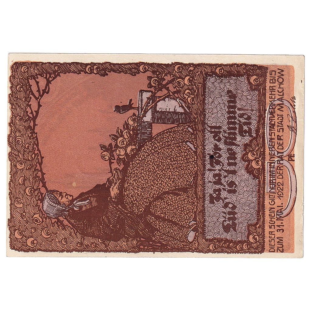 Geldschein, Deutschland, malchow, 50 Pfennig, Eglise, 1921, UNZ-, Mehl:1409.1a