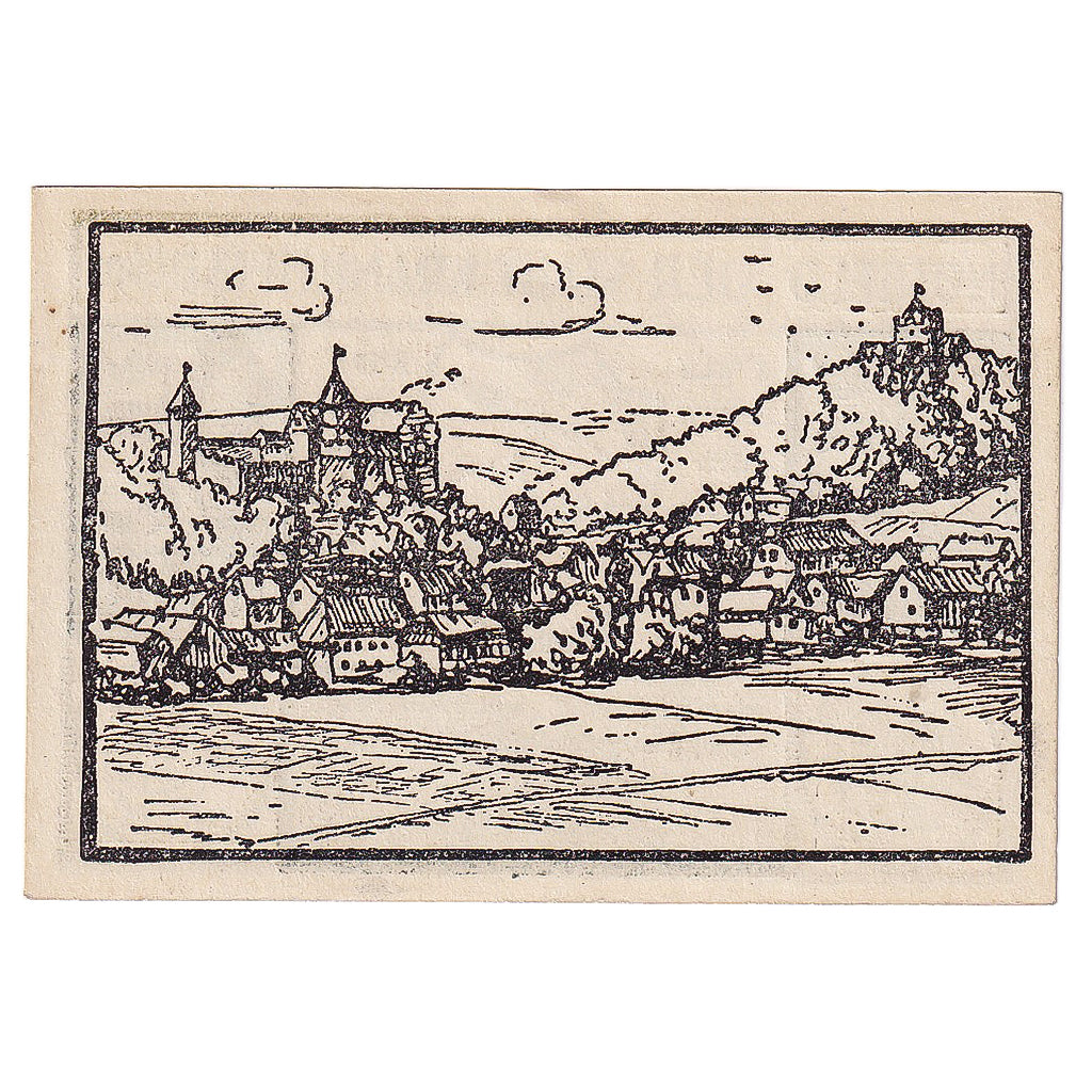 Geldschein, Deutschland, Kranichfeld, 25 Pfennig, village, 1921 UNZ- Mehl:741.1c