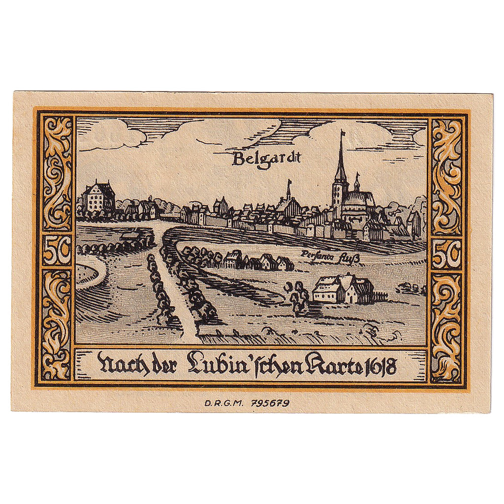 Geldschein, Deutschland, Belgard, 50 Pfennig, village, 1920, UNZ-, Mehl:69.1a