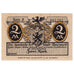 Geldschein, Deutschland, Belgard, 2 Mark, cathédrale, 1920, UNZ-, Mehl:69.1a