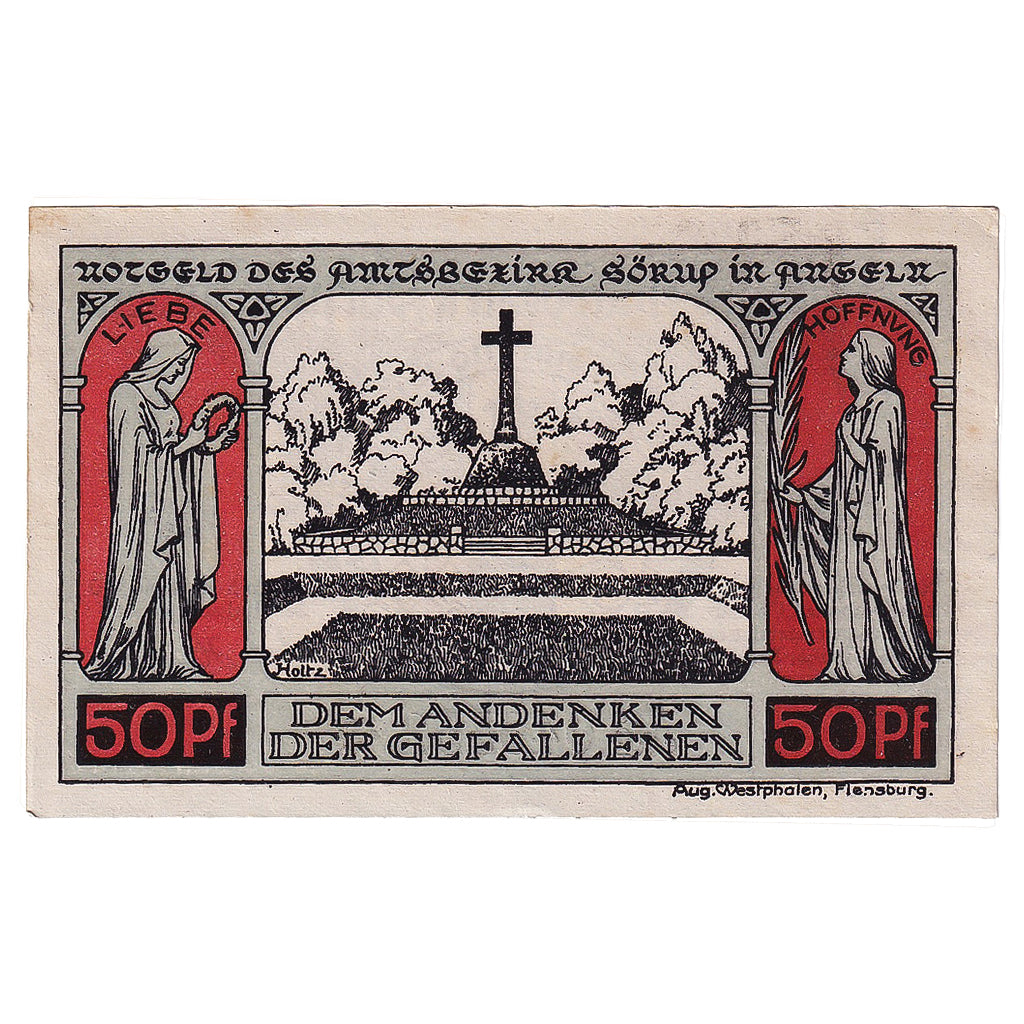 Banconote, Germania, Sörup, 50 Pfennig, Blason 1920-05-18, SPL Mehl:1231.1