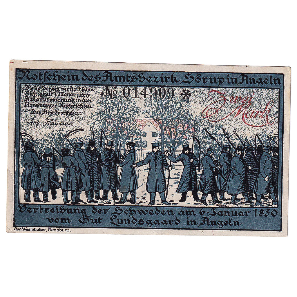 Banconote, Germania, Sörup, 2 Mark, armée, 1920, SPL, Mehl:1231.2a