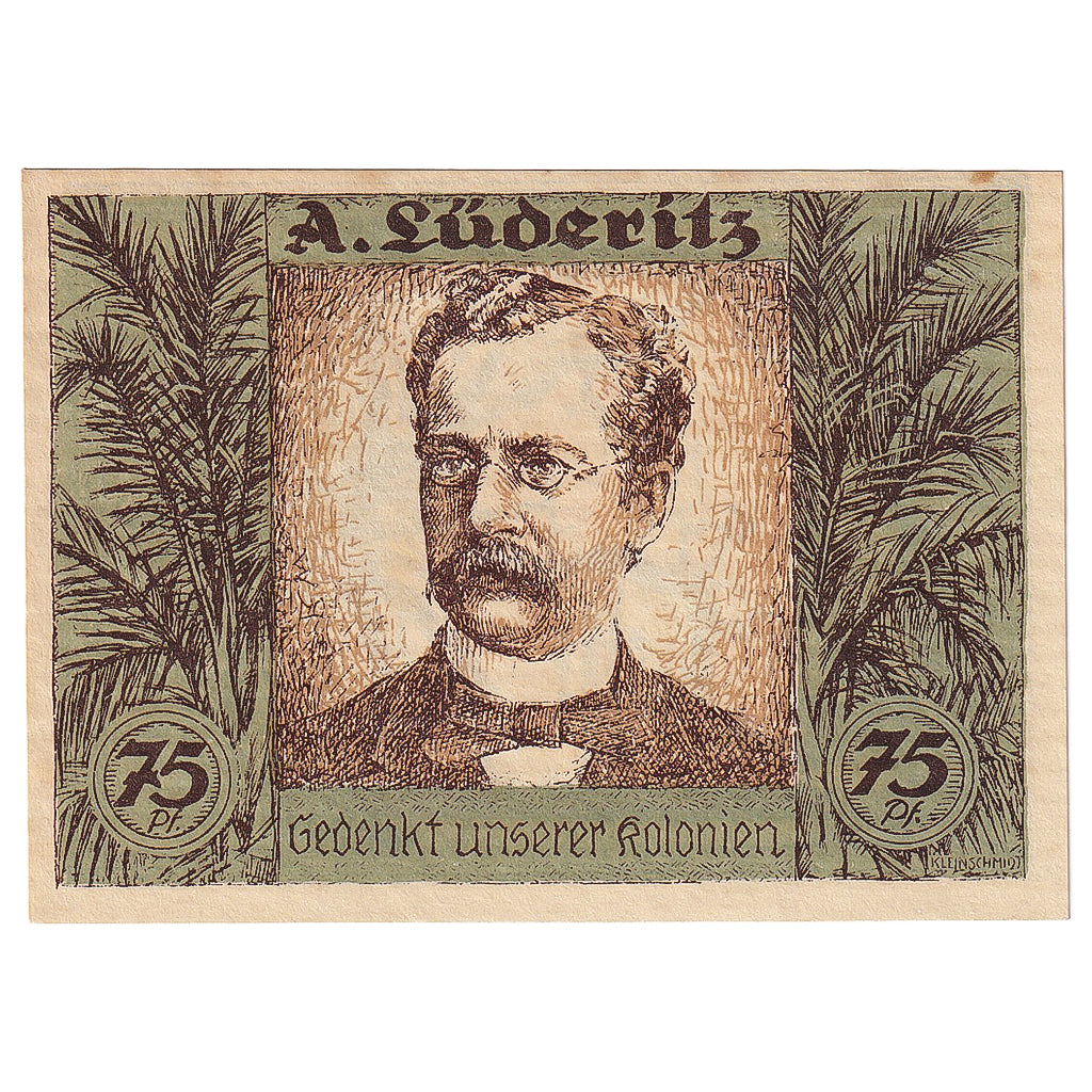 Banknot, Niemcy, Berlin, 75 Pfennig, carte, 1922, 1922-03-31, UNC(63), Mehl:88.3
