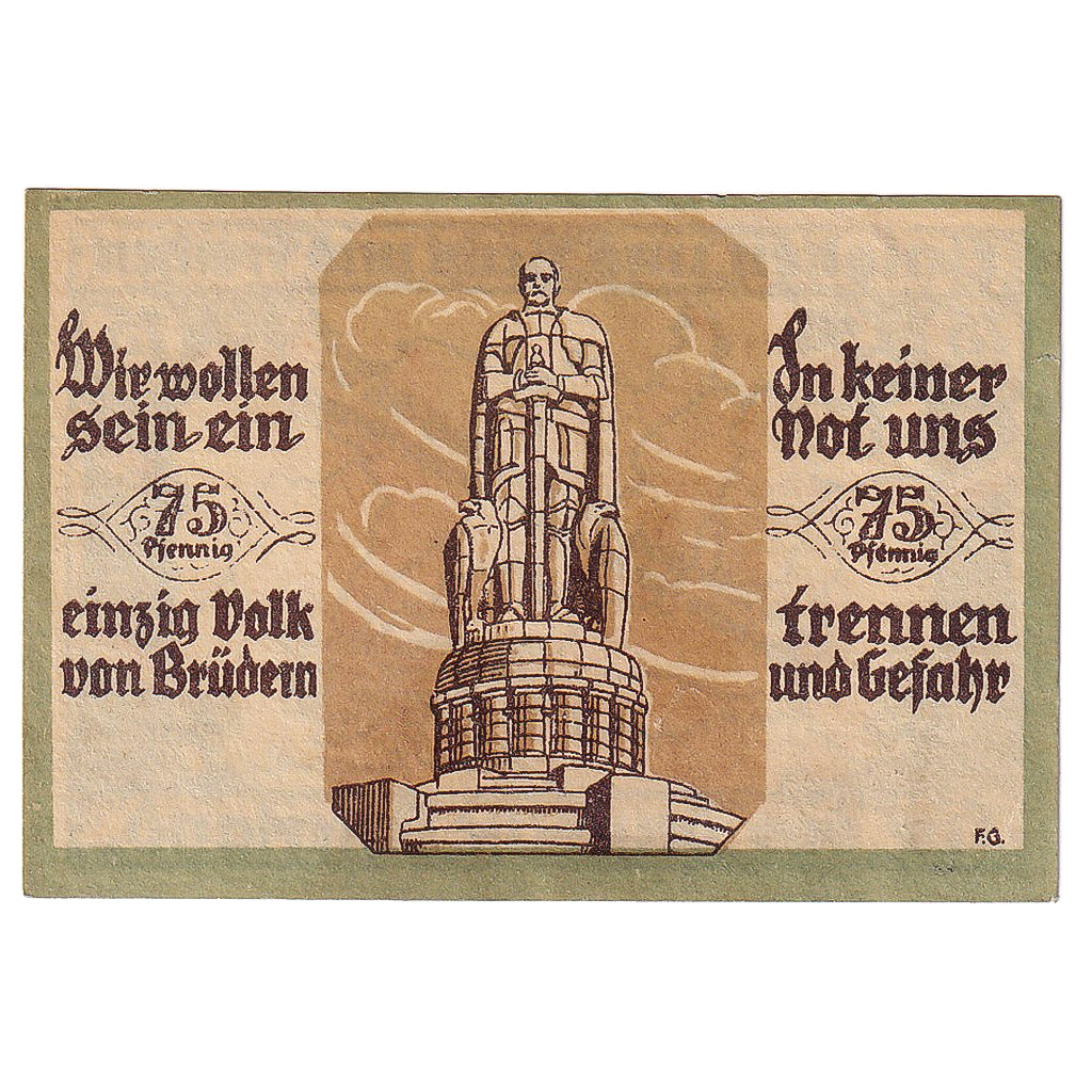 Geldschein, Deutschland, Soltau, 75 Pfennig, carte 1921-12-31, UNZ- Mehl:1239.1