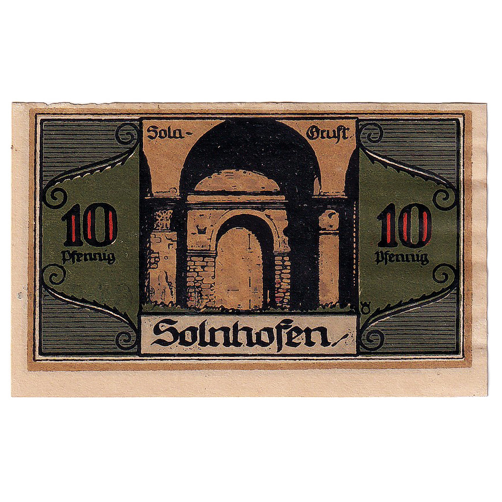 Banknot, Niemcy, Solnhofen, 1 Mark, porte 1921-07-01, UNC(63) Mehl:1236.1