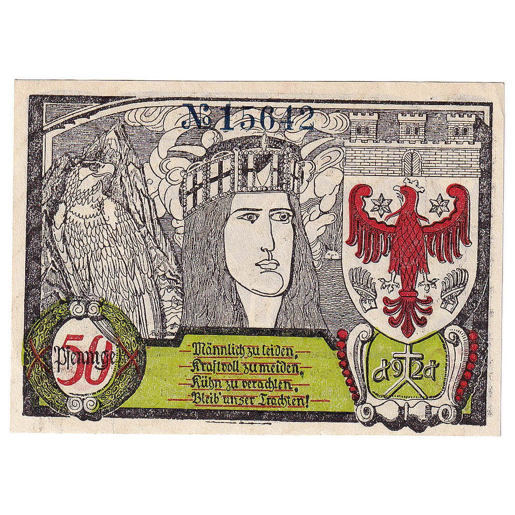 Banconote, Germania, Soldin, 50 Pfennig, ferme, 1921, SPL, Mehl:1235.2