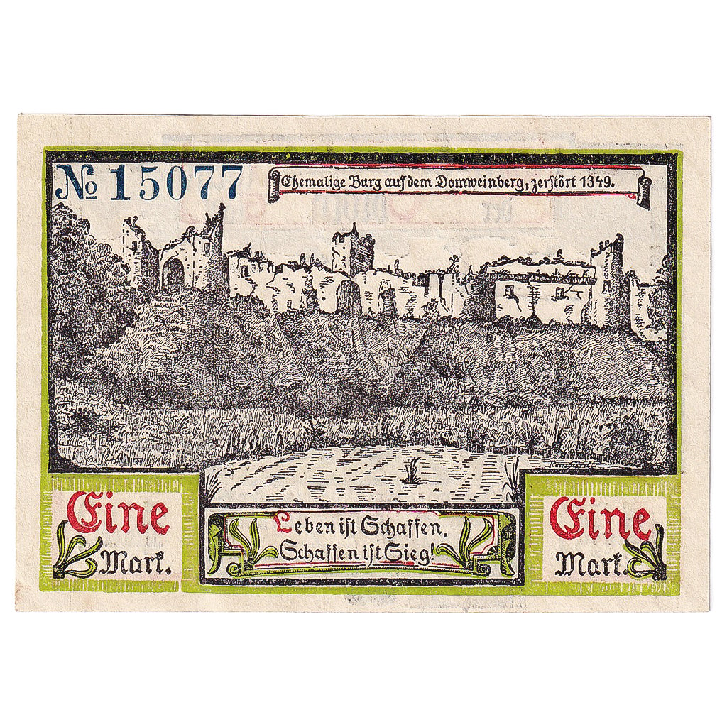 Geldschein, Deutschland, Soldin, 1 Mark, village, 1921, UNZ-, Mehl:1235.2