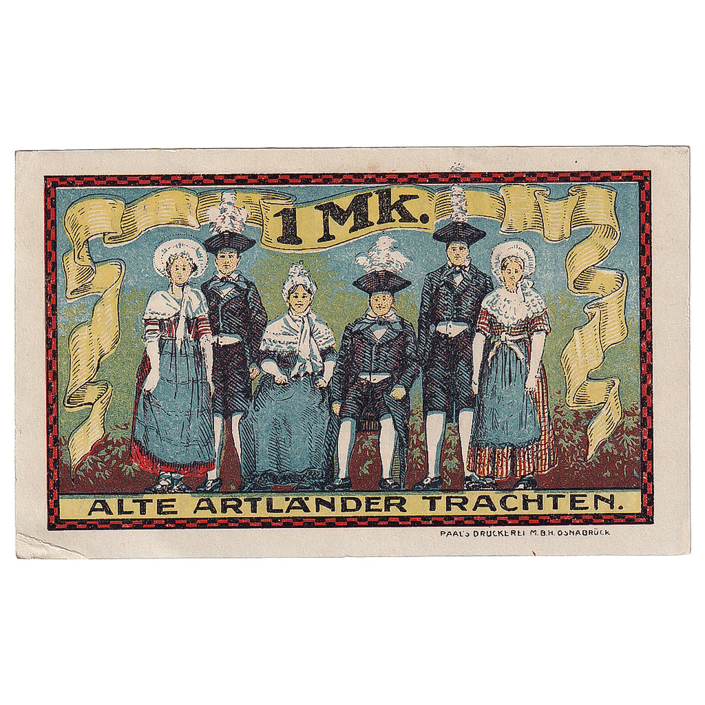 Geldschein, Deutschland, Badbergen, 1 Mark, cheval, 1921, UNZ-, Mehl:58.1