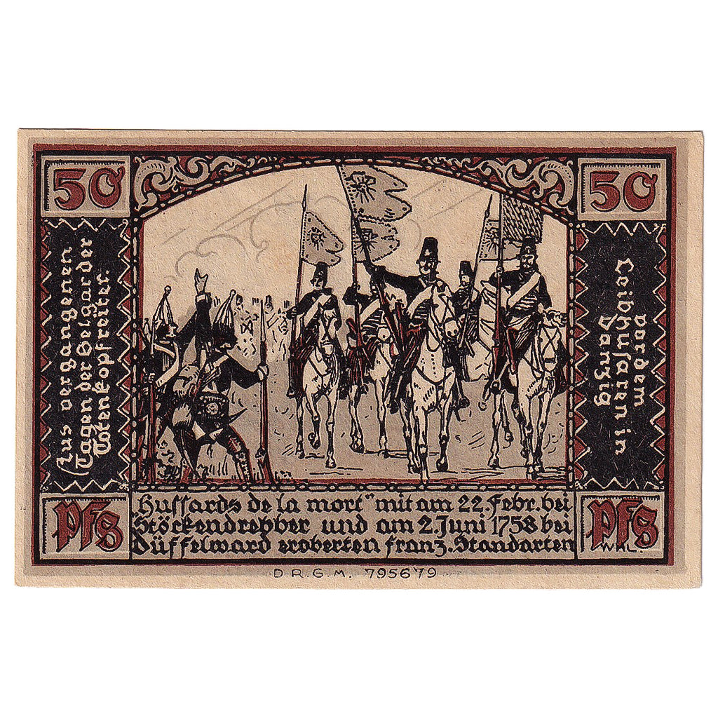 Banconote, Germania, Belgard, 50 Pfennig, armée, 1920, SPL, Mehl:69.4a