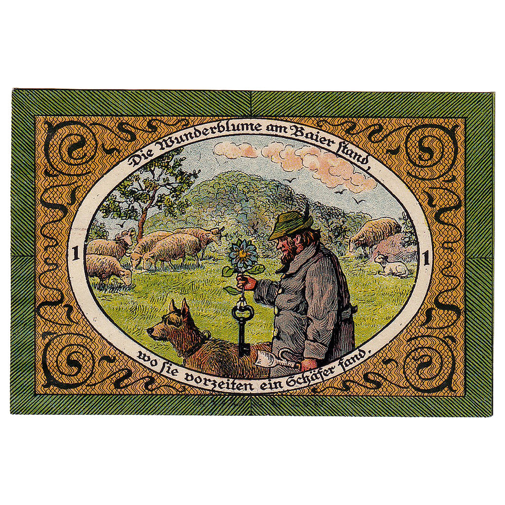 Geldschein, Deutschland, Stadtlengsfeld 50 Pfennig berger 1921 UNZ- Mehl:1251.1a
