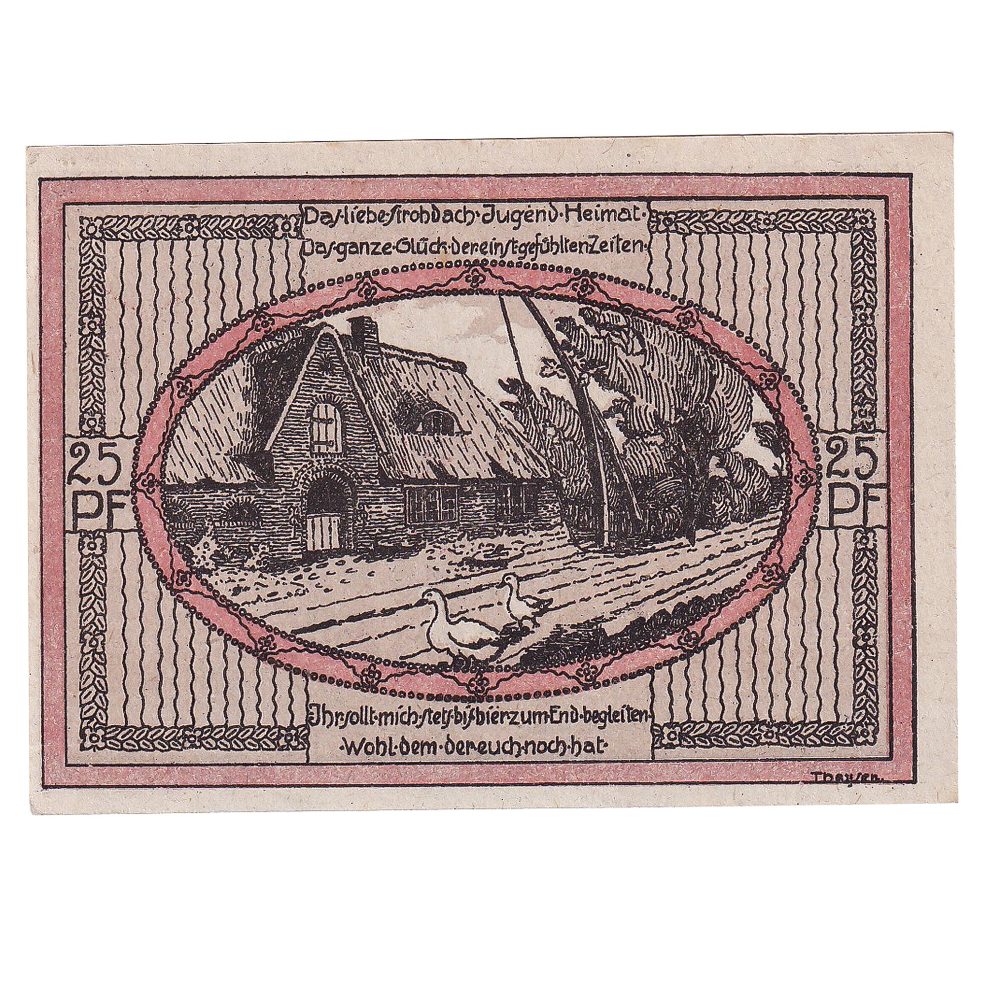 Banknot, Niemcy, Stedesand, 25 Pfennig, Blason 1920-10-10, UNC(63) Mehl:1259.1