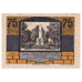 Banknot, Niemcy, Striegau, 75 Pfennig, Monument, 1921, AU(55-58), Mehl:1284.1