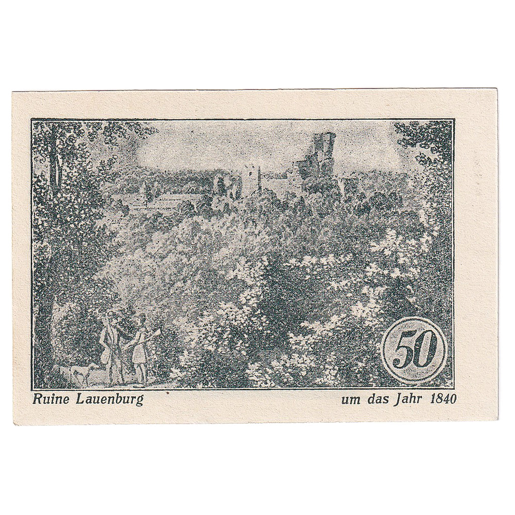 Banconote, Germania, Stecklenberg, 50 Pfennig, paysage, 1921, SPL, Mehl:1258.2