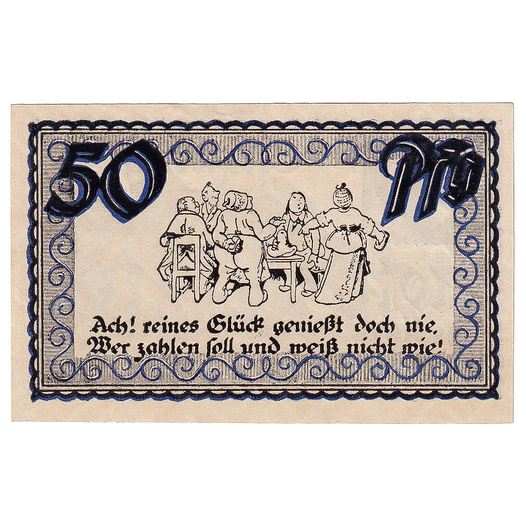 Banconote, Germania, Stolzenau, 50 Pfennig, manoir, 1921 SPL Mehl:1276.1a