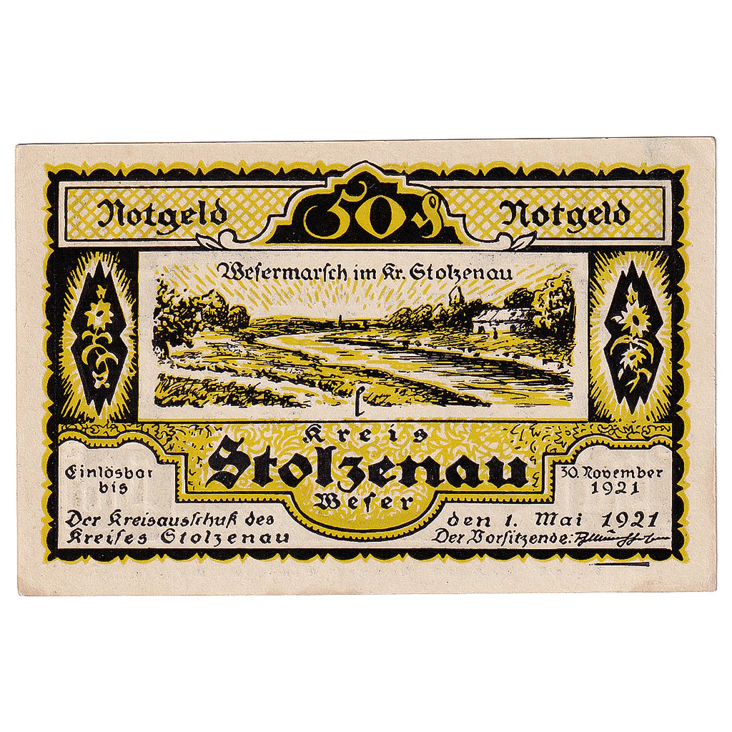 Banconote, Germania, Stolzenau, 50 Pfennig, champs 1921-11-30, SPL Mehl:1276.2