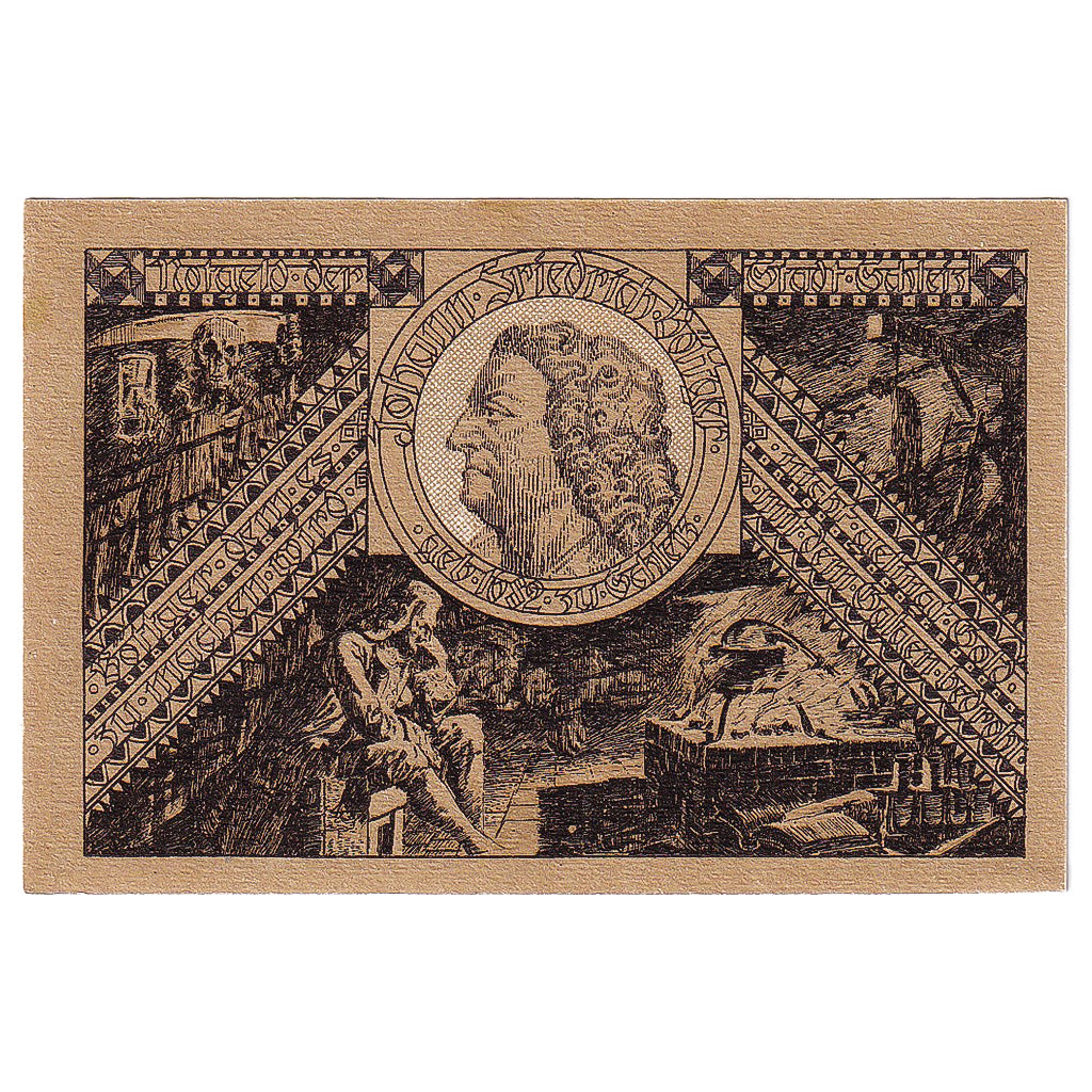 Geldschein, Deutschland, Schleiz, 50 Pfennig, portrait 1921 UNZ- Mehl:1180.1