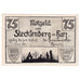 Geldschein, Deutschland, Stecklenberg, 75 Pfennig, Blason 1921, UNZ- Mehl:1258.3