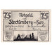 Banconote, Germania, Stecklenberg, 75 Pfennig, chevalier, 1921, SPL, Mehl:1258.3