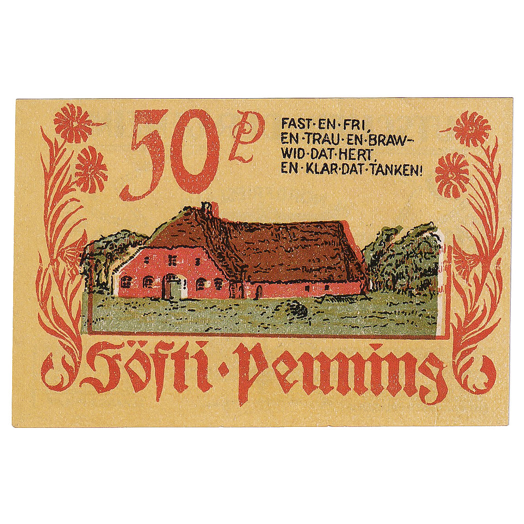 Banconote, Germania, Bordelum, 50 Pfennig, ferme 1922-03-31, SPL Mehl:143.1