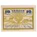 Geldschein, Deutschland, Schaala 10 Pfennig paysage 1921-08-15, UNZ- Mehl:1170.1