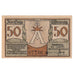 Banknot, Niemcy, Arolsen, 50 Pfennig, Monument, 1921, UNC(63), Mehl:44.1a