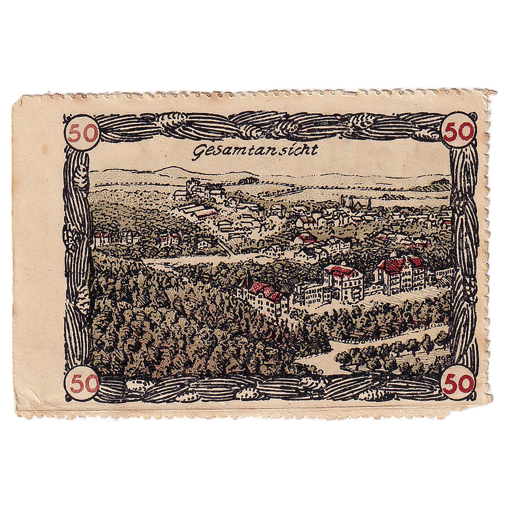 Geldschein, Deutschland, Ballenstedt, 50 Pfennig, paysage 1920 SS Mehl:61.1a