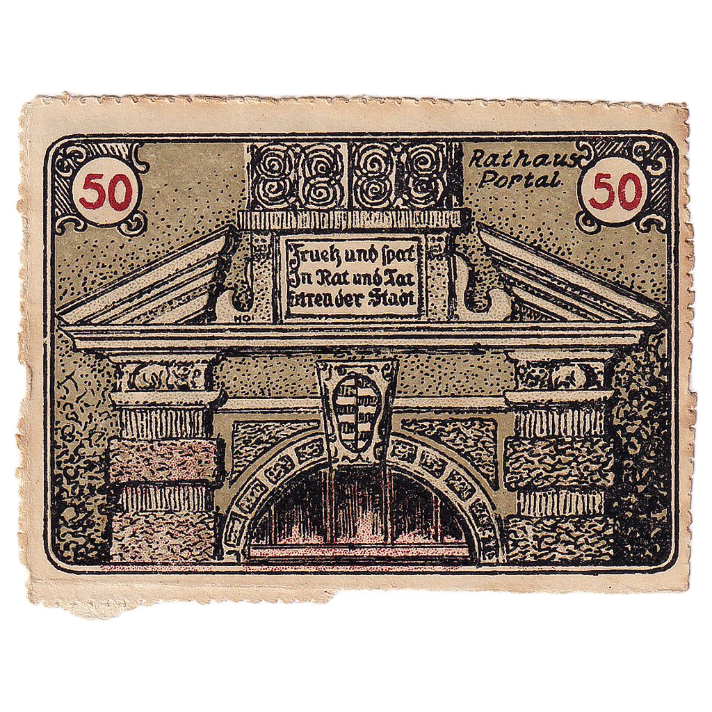 Banconote, Germania, Ballenstedt, 50 Pfennig, cheminé 1920-09-28, BB Mehl:61.1a