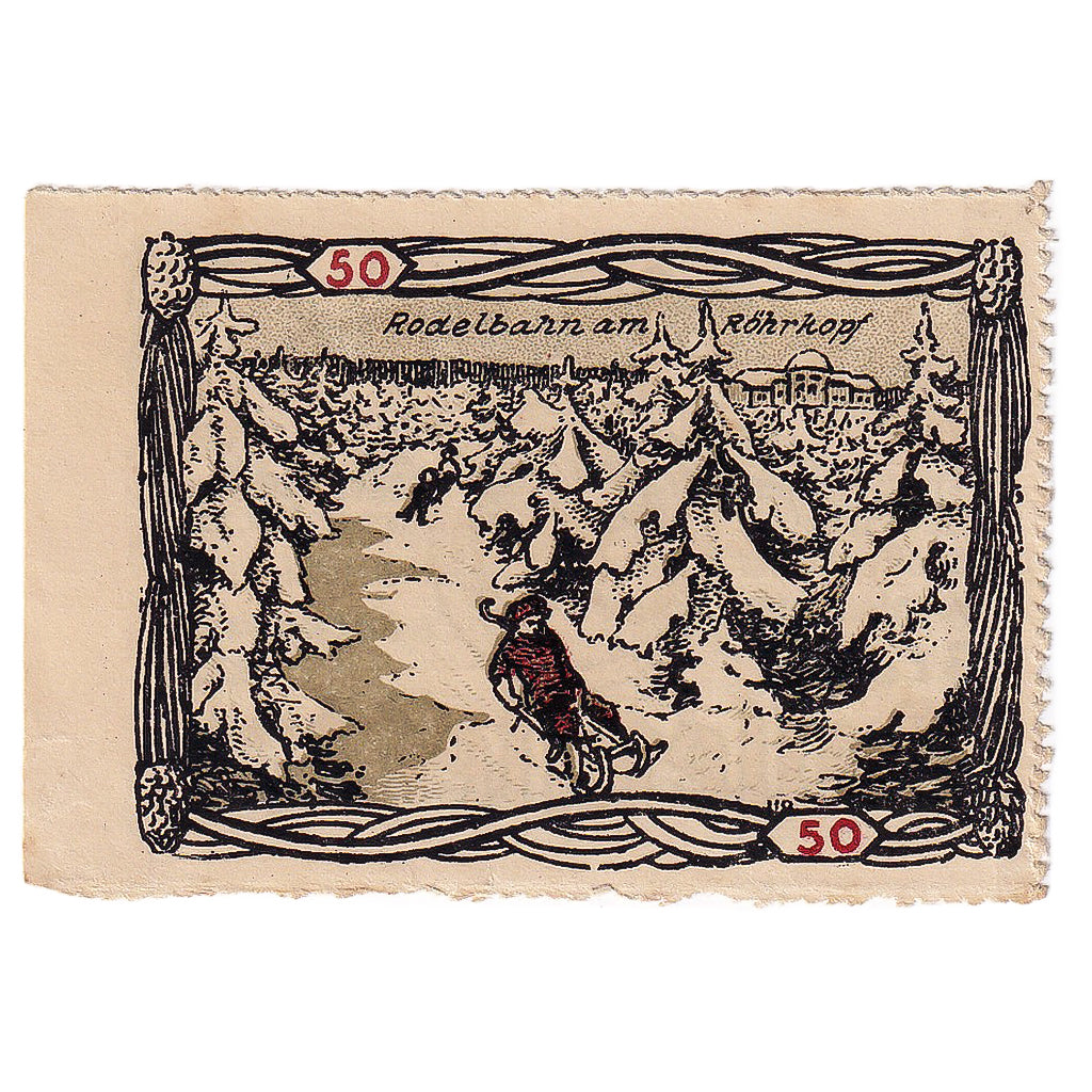 Geldschein, Deutschland, Ballenstedt, 50 Pfennig, luge, 1920 SS Mehl:61.1a