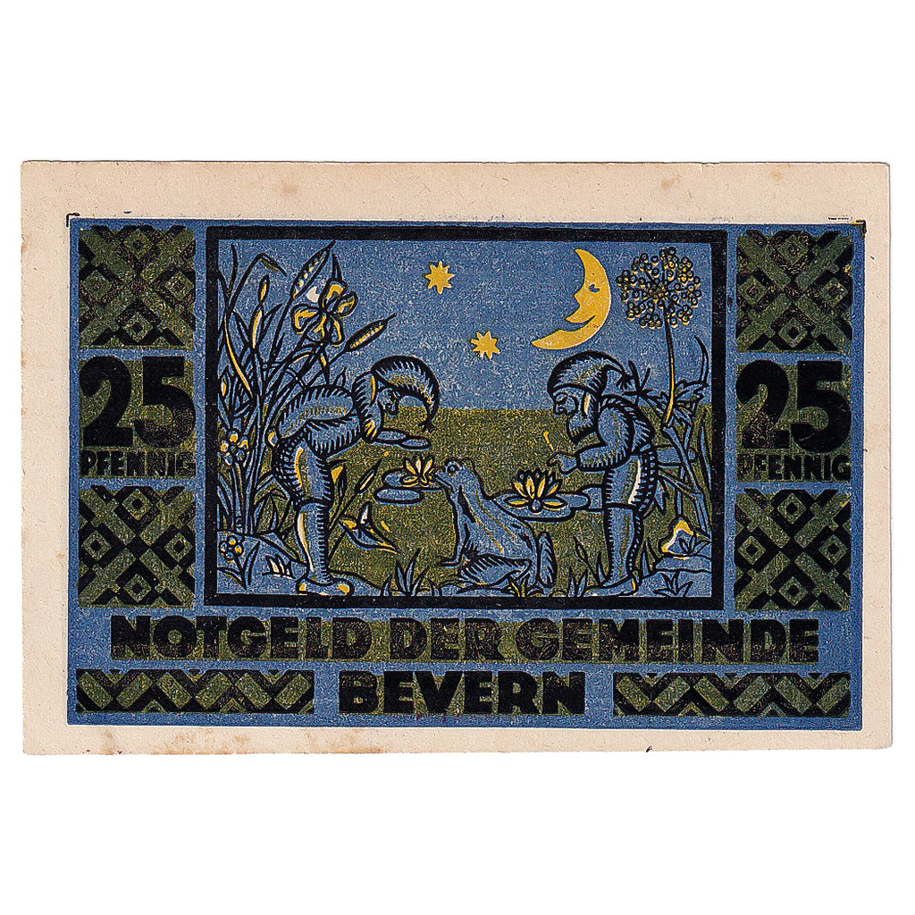 Banknot, Niemcy, Bevern, 25 Pfennig, marais 1921-12-31, UNC(60-62) Mehl:97.1a