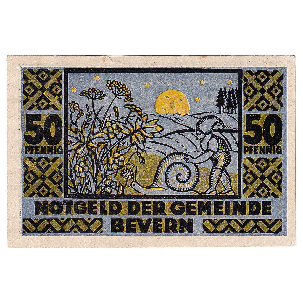 Banconote, Germania, Bevern, 50 Pfennig, champs 1921-12-31, SPL Mehl:97.1a