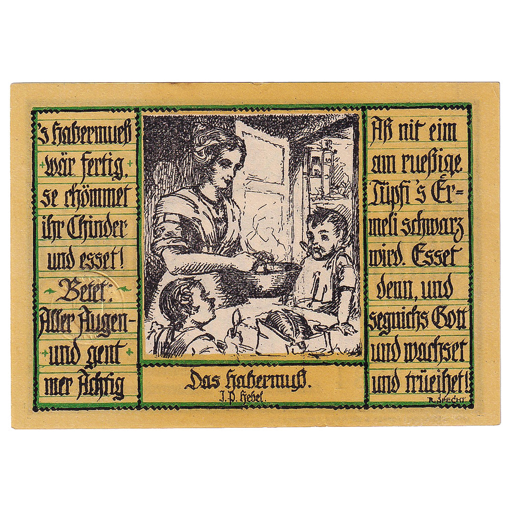 Banknot, Niemcy, Schopfheim, 50 Pfennig, famille 1921-04-01, UNC(63) Mehl:1201.2