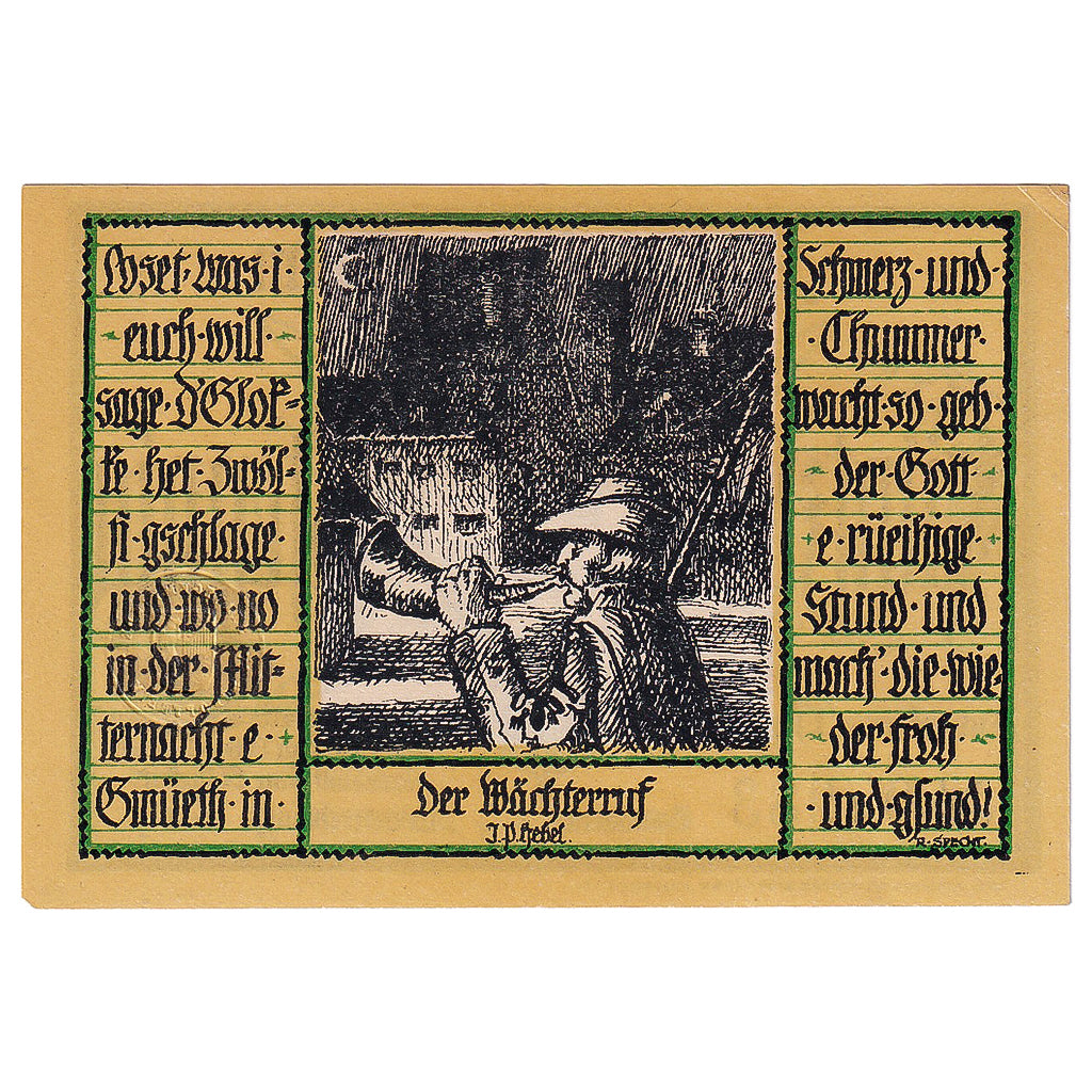 Banknot, Niemcy, Schopfheim, 50 Pfennig, Port, 1921, UNC(63) Mehl:1201.2