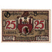 Geldschein, Deutschland, Bernburg, 25 Pfennig, château, 1921, VZ, Mehl:95.2a