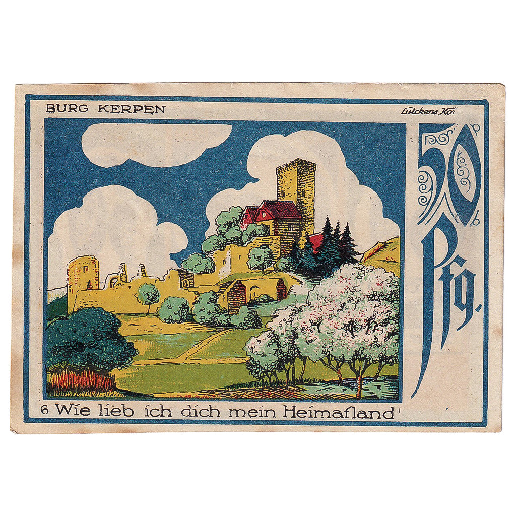 Banknot, Niemcy, Speicher, 50 Pfennig, château 1922-03-31, UNC(63) Mehl:1248.1