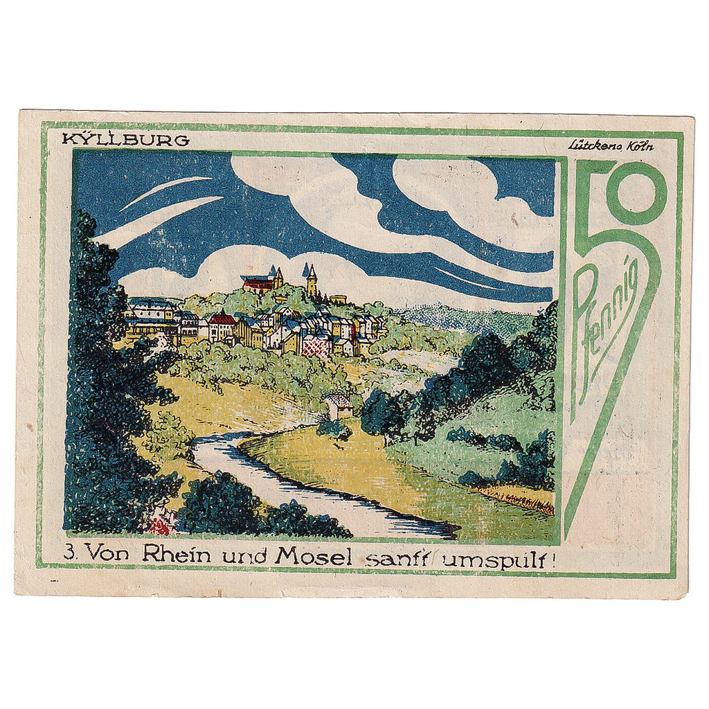 Banknot, Niemcy, Speicher, 50 Pfennig, Rivière 1922-03-31, UNC(63) Mehl:1248.1