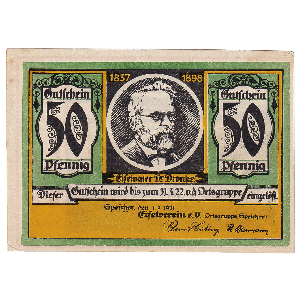 Geldschein, Deutschland, Speicher, 50 Pfennig, village, 1922, VZ+ Mehl:1248.1